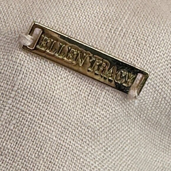 Ellen Tracy Womens Linen Blush Pink Long Sleeve Tunic Top  size large lagenlook - Picture 4 of 12